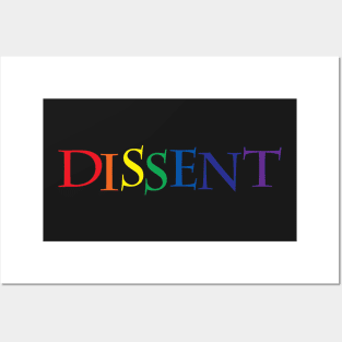 Dissent Rainbow Posters and Art